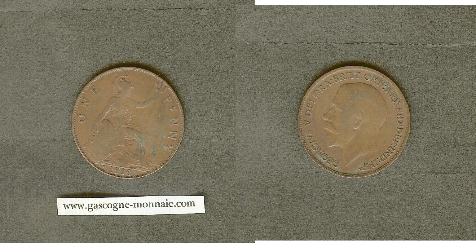 Royaume Uni penny 1918KN TB+